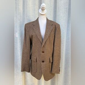 David Hunter brown tweed blazer
